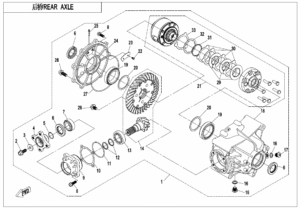 F33-A-V1 REAR AXLE(WITH AUTOMATIC DIFFERENTIAL LOCK)