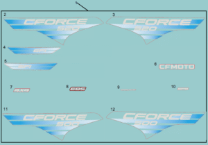 F19-1-H DECAL KITS(NA, CM EXPLORE BLUE, JET BLACK)