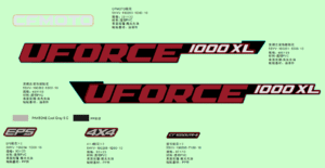 F19-2-A DECAL KITS(NEBULA BLACK)