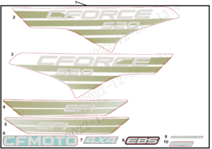 F19-1-C DECAL KITS(EU168, HUNTER GREEN)
