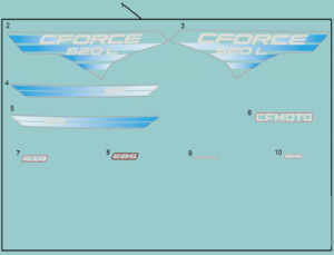 F19-1-H DECAL KITS(INTERNATIONAL, CM EXPLORE BLUE)