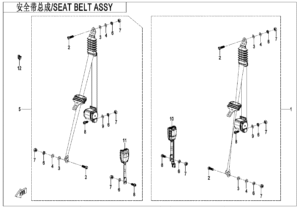 F34 SEAT BELT ASSY