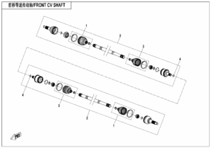 F27 FRONT CV SHAFT