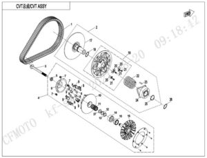 Variátor CVT III (FOR ELECTRONIC DOWNHILL BRAKING)