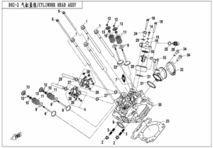E02-2 CYLINDER HEAD ASSY.