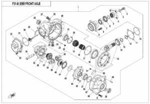 F31-B FRONT AXLE(NEW)