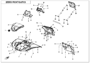 F04-2 FRONT PLASTICS