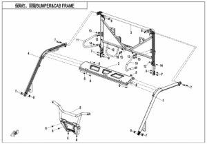 F23 BUMPER @^ CAB FRAME