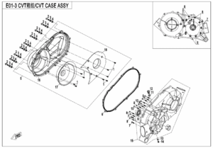 CVT CASE ASSY