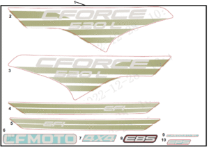 F19-1-C DECAL KITS(EU168, HUNTER GREEN)