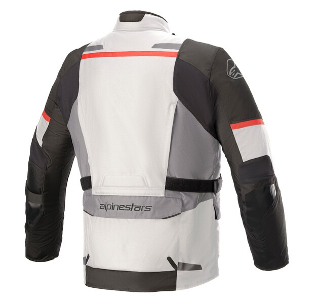 bunda ANDES DRYSTAR, TECH-AIR 5 kompatibilní, ALPINESTARS (světle šedá/tmavě šedá/černá/červená) - Obrázek 2
