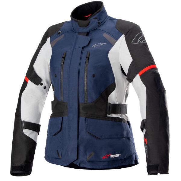 bunda STELLA ANDES DRYSTAR, TECH-AIR 5 kompatibilní, ALPINESTARS, dámská (tmavě modrá/černá/světle šedá/červená)