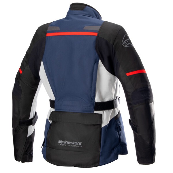 bunda STELLA ANDES DRYSTAR, TECH-AIR 5 kompatibilní, ALPINESTARS, dámská (tmavě modrá/černá/světle šedá/červená) - Obrázek 2