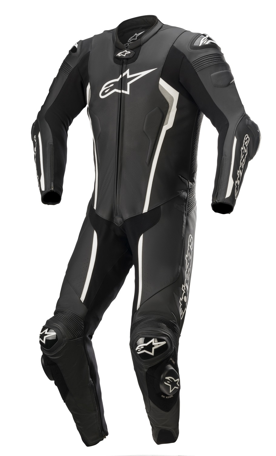 jednodílná kombinéza MISSILE 2, TECH-AIR kompatibilní, ALPINESTARS (černá/bílá)