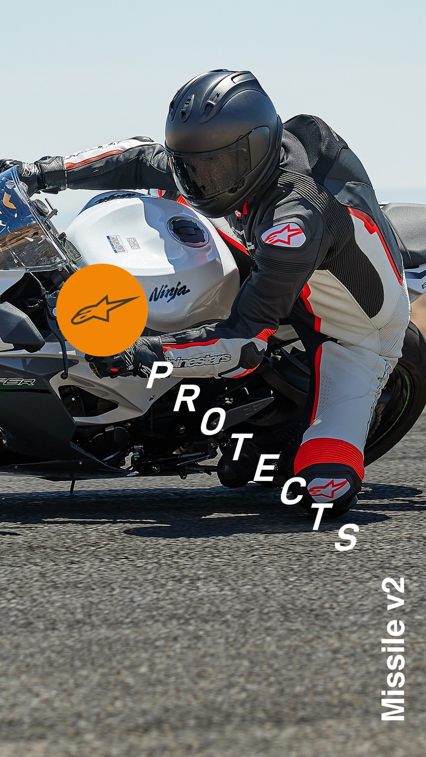 jednodílná kombinéza MISSILE 2, TECH-AIR kompatibilní, ALPINESTARS (černá/bílá) - Obrázek 3