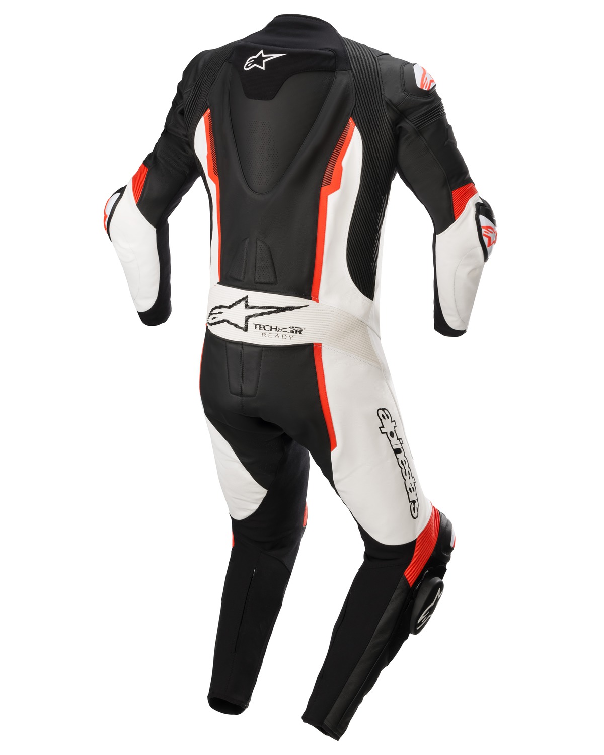 jednodílná kombinéza MISSILE 2, TECH-AIR kompatibilní, ALPINESTARS (černá/bílá/červená fluo) - Obrázek 2