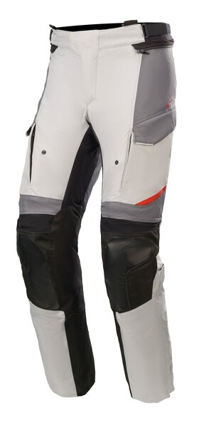 kalhoty ANDES DRYSTAR, ALPINESTARS (světle šedá/tmavě šedá/černá/červená)