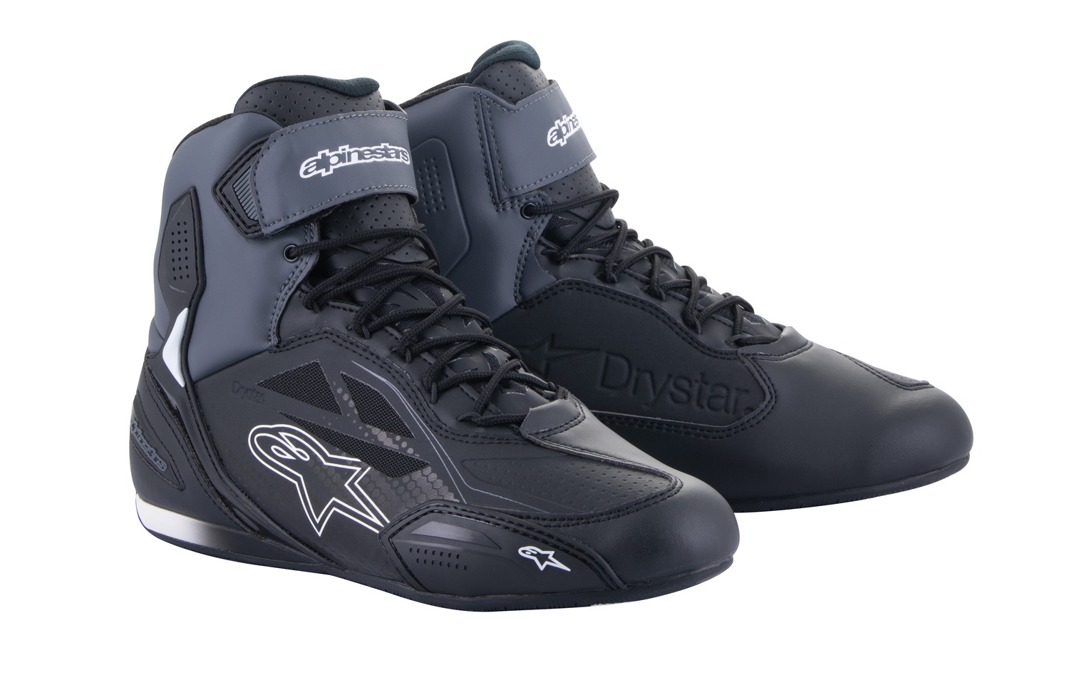 boty FASTER-3 DRYSTAR, ALPINESTARS (černá/tmavě šedá)
