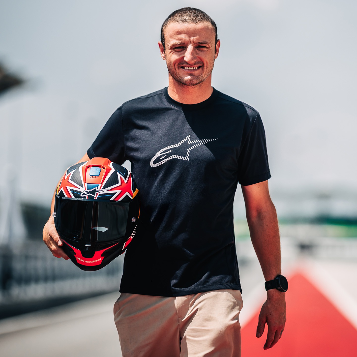 přilba SUPERTECH R10 limitovaná edice JACK MILLER, ALPINESTARS (matný karbon/červená/modrá/žlutá/bílá) - Obrázek 5