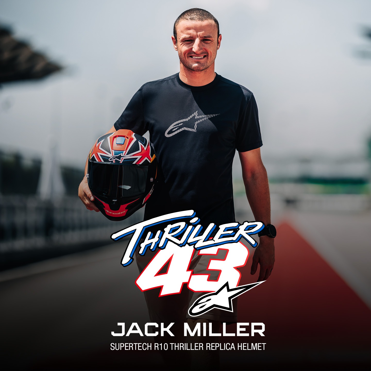 přilba SUPERTECH R10 limitovaná edice JACK MILLER, ALPINESTARS (matný karbon/červená/modrá/žlutá/bílá) - Obrázek 6