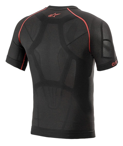 termotriko s krátkým rukávem RIDE TECH V2 SUMMER, ALPINESTARS (černá/červená) 2026 - Obrázek 2