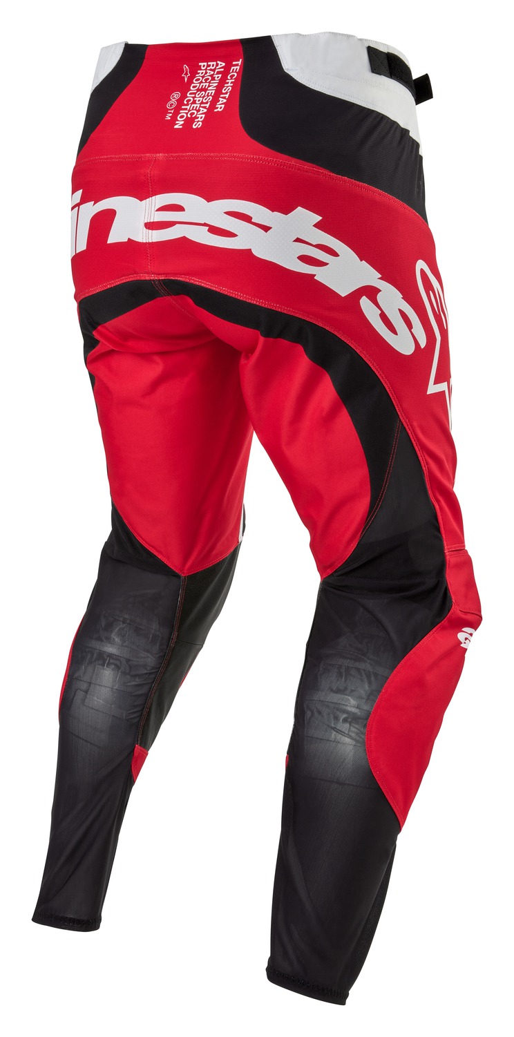 kalhoty TECHSTAR OCURI, ALPINESTARS (červená/bílá/černá) - Obrázek 2