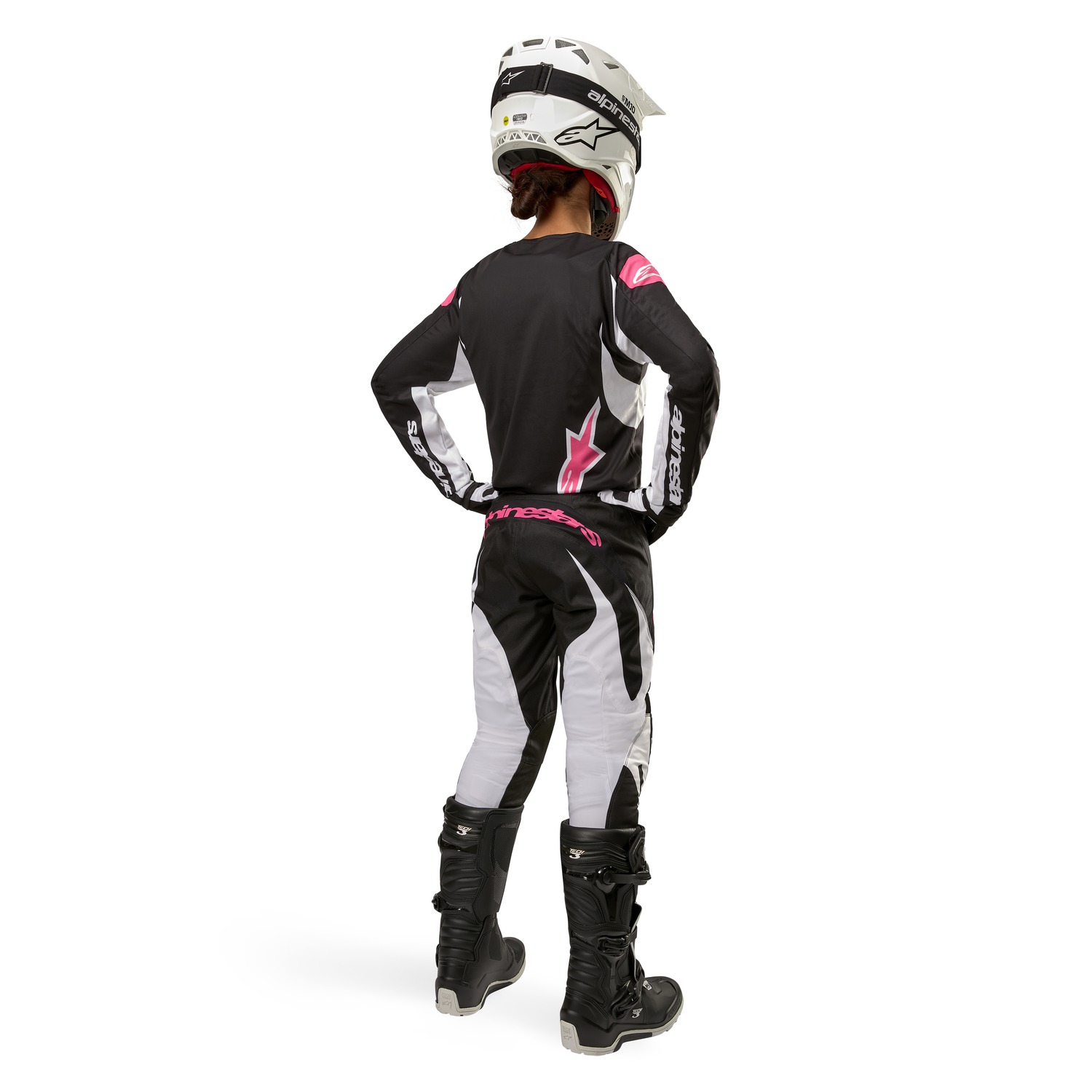 kalhoty STELLA FLUID, ALPINESTARS, dámské (černá/bílá) - Obrázek 4