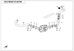 F00 CVT AIR PIPE