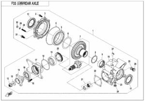 F33 REAR AXLE