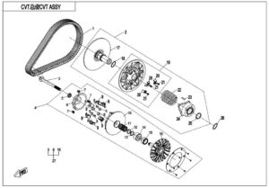 CVT ASSY(NON SPEED LIMITED&DIE THRUST COLLAR)