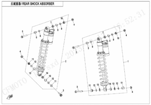 F06-2-C REAR SHOCK ABSORBER(GAS,ABS)