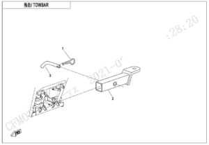 F40-B TOWBAR(PIN SHAFT CONNECTION )