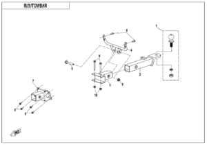 F40 TOWBAR(TRAILER REINFORCEMENT EQUIPMENT)