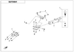 F40-A TOWBAR(TRAILER REINFORCEMENT EQUIPMENT)