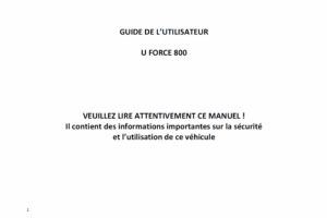 F38-B OWNER'S MANUAL(FRENCH)