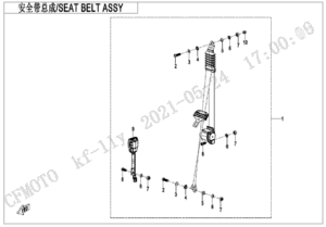 F34-1 SEAT BELT ASSY