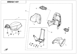 F13-A SEAT -BLACK