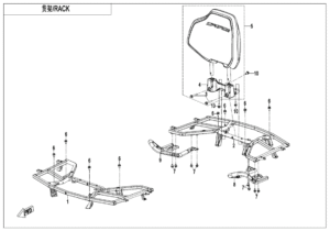 F14-B-1 RACK(PLASTIC)