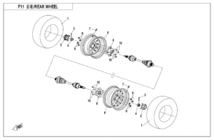 F11 REAR WHEEL