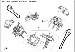 CYLINDER HEAD @^ CYLINDER ASSY