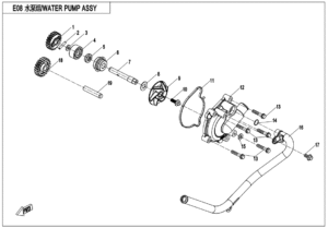 E08 WATER PUMP ASSY.