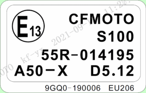 F19-3 TOWING LABEL