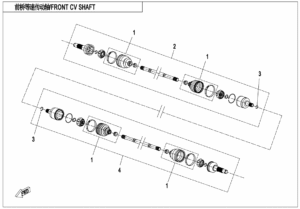 F27-V1 FRONT CV SHAFT