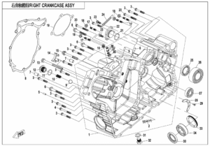 RIGHT CRANKCASE ASSY
