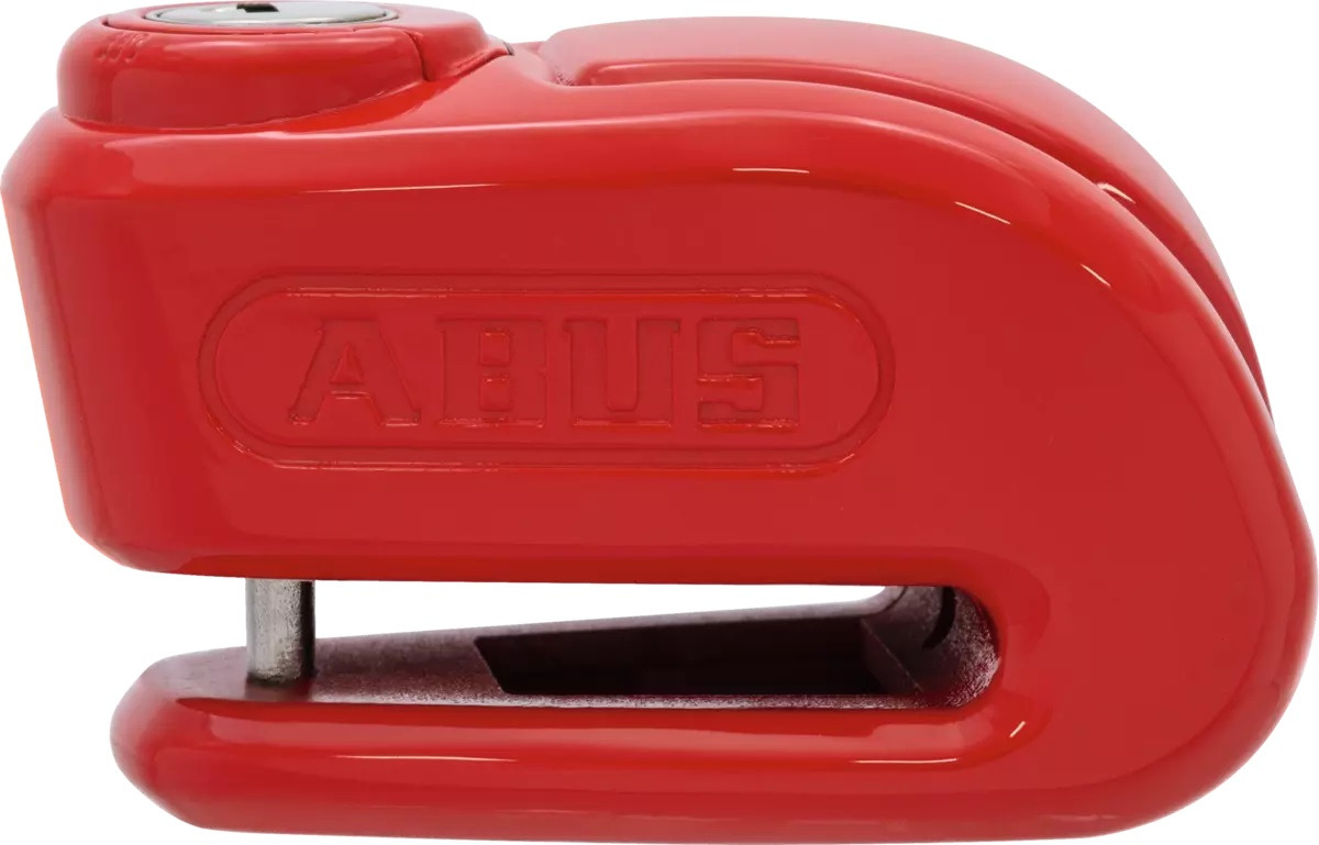 zámek na kotoučovou brzdu s alarmem Trigger Alpha (průměr čepu 5 mm, červený), ABUS