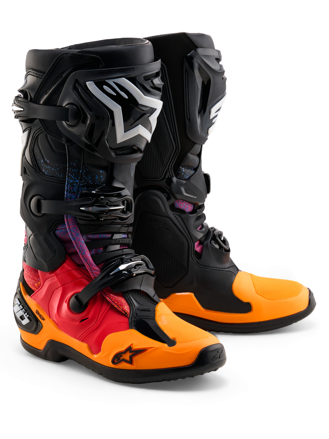 boty TECH 10 limitovaná edice BLACK HOLE, ALPINESTARS (černá/multicolor) 2026