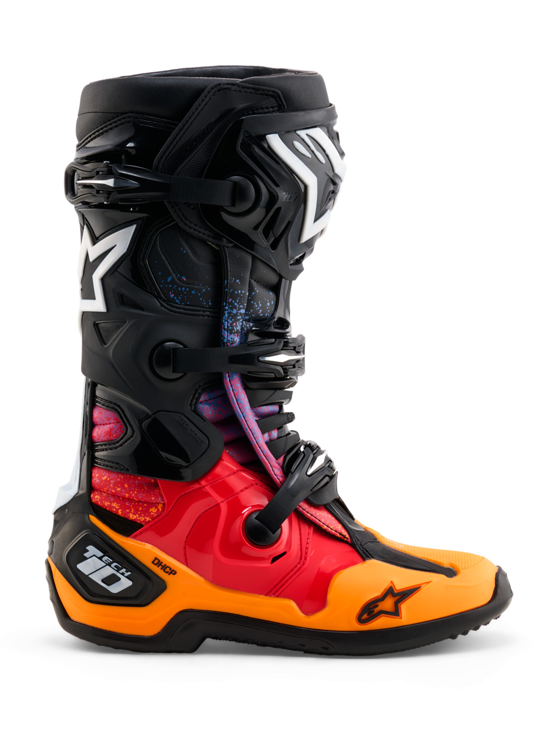 boty TECH 10 limitovaná edice BLACK HOLE, ALPINESTARS (černá/multicolor) 2026 - Obrázek 2