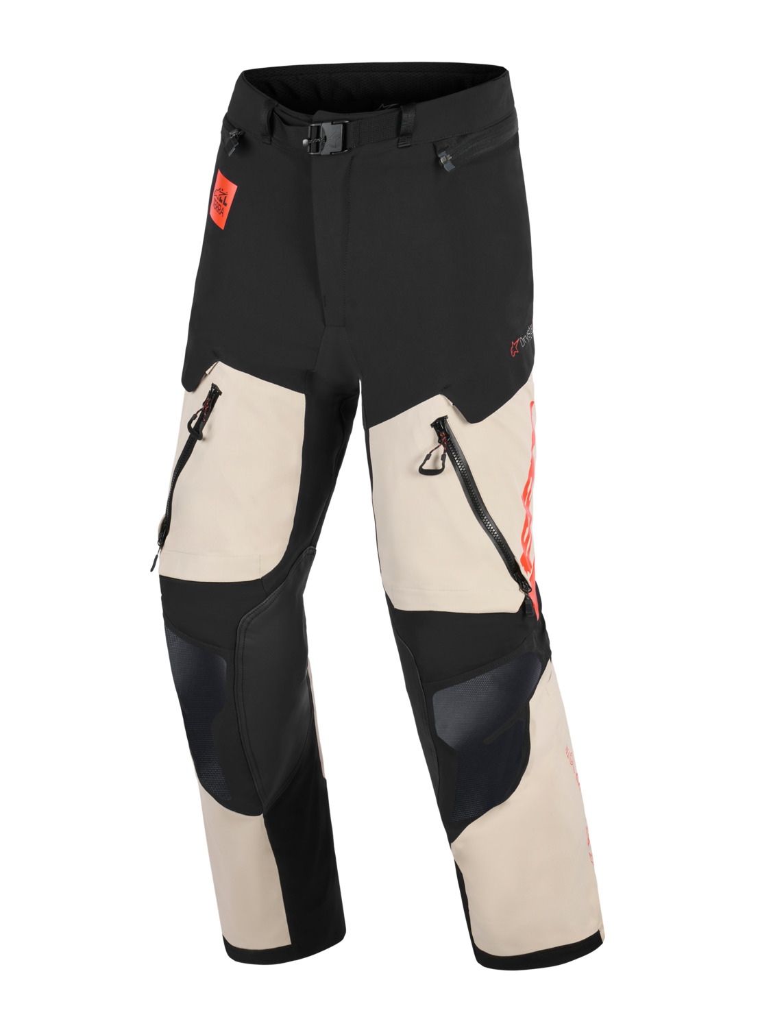 kalhoty HALO PRO DRYSTAR XF, ALPINESTARS (krémové/černé/červené) 2026