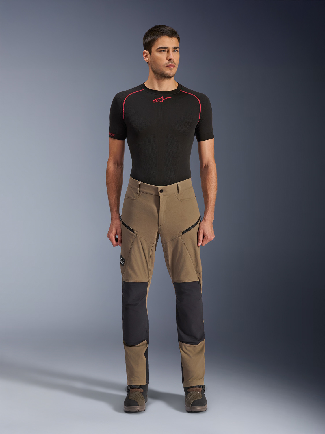 kalhoty EXPLORE AST, ALPINESTARS (hnědá/černá) 2026 - Obrázek 3