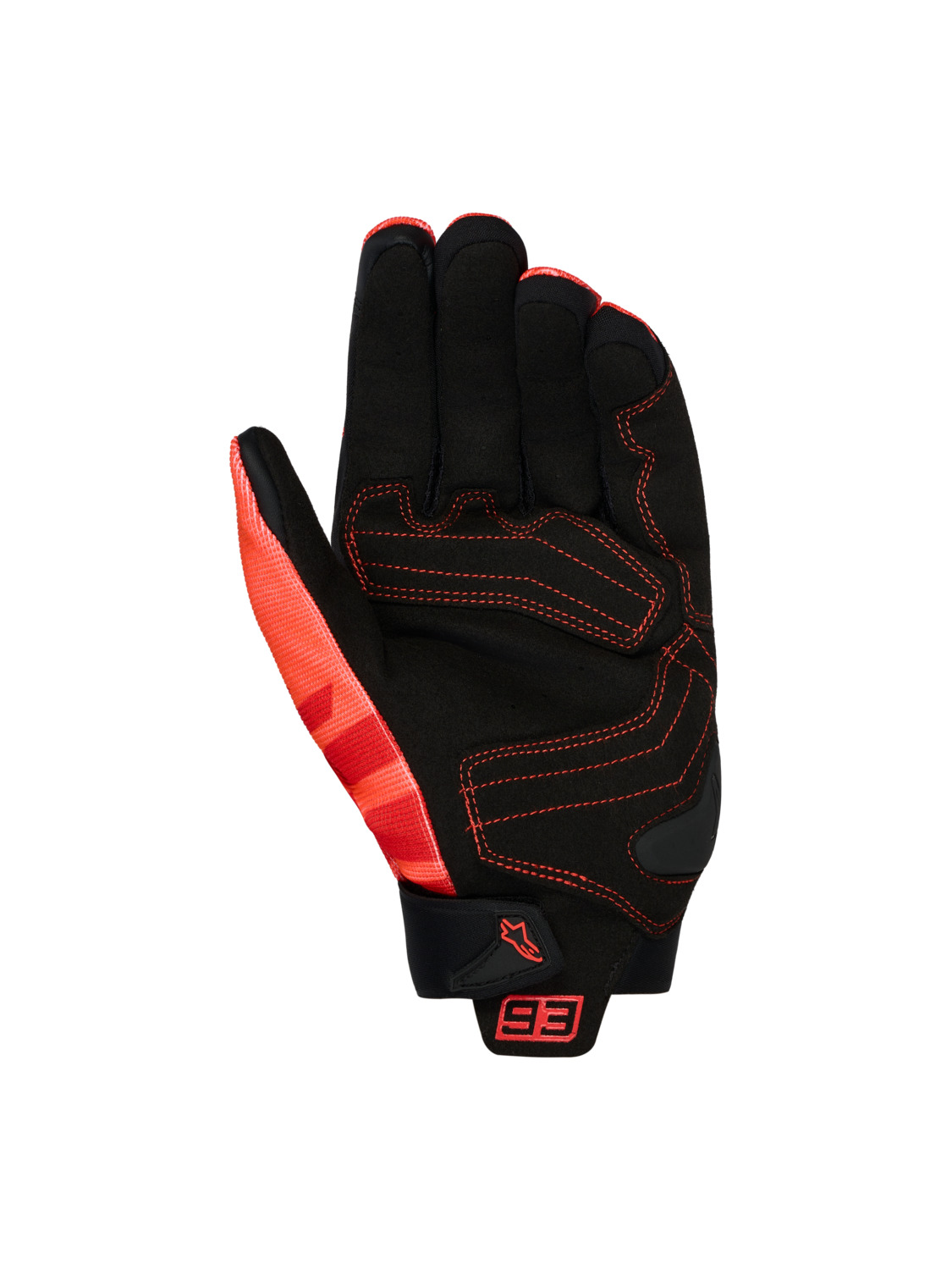 rukavice SP X 1 MM93 kolekce, ALPINESTARS (červená fluo/červená/černá) 2026 - Obrázek 2